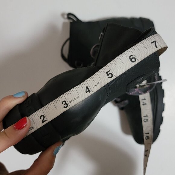 NEW Sorel Evie II NW Lace Up Boots Womens 10 Black Casual Outdoors Rugged - Picture 9 of 9